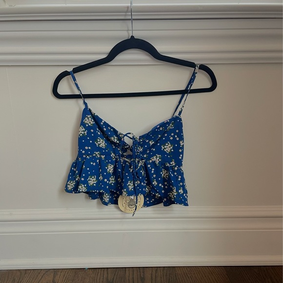 The Printed Summer Tank - Royalblue